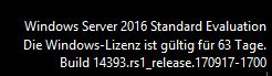 Windows Server 2016 Standard Evaluation